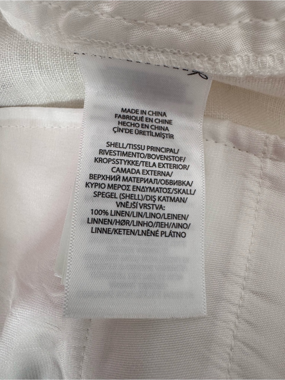 Polo Ralph Lauren Linen Relaxed Straight Leg High Rise Pleated White Pant 10 - Picture 10 of 13